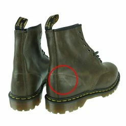 Boots DR. MARTENS - 8 Pinhole - 1460 - Dark Taupe - Orleans - DM23167302 - DAMAGED -women Shoes Shop my013 009