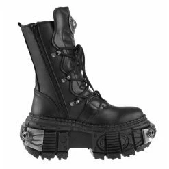 Boots NEW ROCK - TANK CASCO NEGRO - POWER ACERO -women Shoes Shop new rock 004