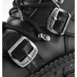 Boots NEW ROCK - TANK CASCO NEGRO - POWER ACERO -women Shoes Shop new rock 006