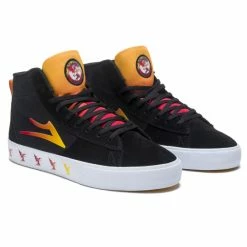Shoes Lakai X Black Sabbath - Never Say Die - Newport Hi - Black Gradient Suede