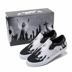 Shoes Lakai X Black Sabbath - Master Of Reality - Owen WOLF - Black White Canvas -women Shoes Shop owen vlk smu black white canvas ms4200232a0305