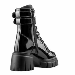 Women's Boots ALTERCORE - Chloe II Vegan - Black Patent -women Shoes Shop pol pl botki damskie altercore czarne chloe ii vegan black patent 208872 13