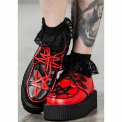 Women's Shoes KILLSTAR - Hexellent Creepers - Black/Red -women Shoes Shop s5z