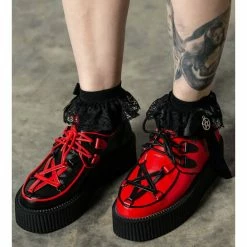 Women's Shoes KILLSTAR - Hexellent Creepers - Black/Red -women Shoes Shop s6z