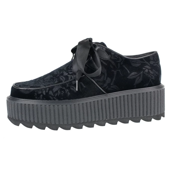 Women's Boots KILLSTAR - Vampires Kiss Creepers - BLACK 1 Women's Boots KILLSTAR - Vampires Kiss Creepers - BLACK