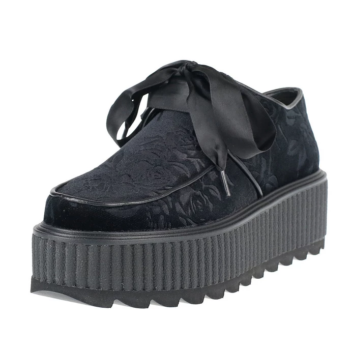 Women's Boots KILLSTAR - Vampires Kiss Creepers - BLACK 2 Women's Boots KILLSTAR - Vampires Kiss Creepers - BLACK - Image 2
