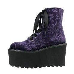 Women's Boots KILLSTAR - Vampires Kiss Platform - PLUM