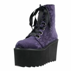 Women's Boots KILLSTAR - Vampires Kiss Platform - PLUM 8 Women's Boots KILLSTAR - Vampires Kiss Platform - PLUM -women Shoes Shop ssae014