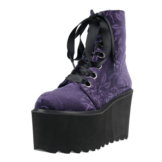 Women's Boots KILLSTAR - Vampires Kiss Platform - PLUM 3 Women's Boots KILLSTAR - Vampires Kiss Platform - PLUM - Image 3