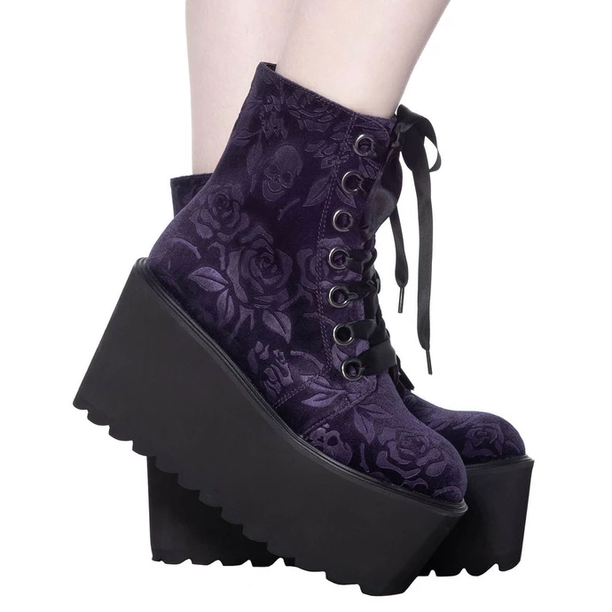 Women's Boots KILLSTAR - Vampires Kiss Platform - PLUM 4 Women's Boots KILLSTAR - Vampires Kiss Platform - PLUM - Image 4