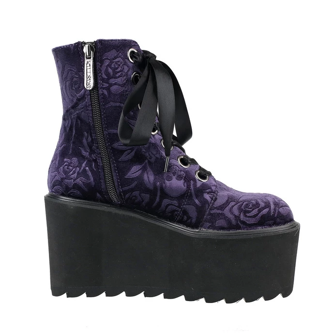 Women's Boots KILLSTAR - Vampires Kiss Platform - PLUM 5 Women's Boots KILLSTAR - Vampires Kiss Platform - PLUM - Image 5