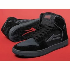 Shoes Lakai X Black Sabbath - Telford SMU - Black Grey Suede -women Shoes Shop telford smu black grey suede ms4200208b03 bkgrs 06