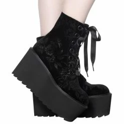 Women's Boots KILLSTAR - Vampires Kiss Platform - BLACK -women Shoes Shop vampir 003